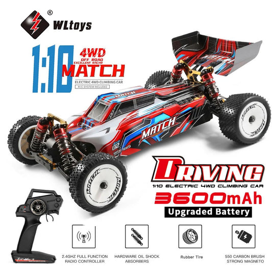 Wltoys 104001   RTR 1/10 4WD RC Auto 2,4G Fernbedienung Racing Auto Drift 45 km/h High Speed Off-Road Klettern Metall fahrzeuge Spielzeug