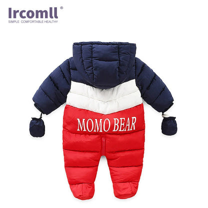 Ircomll Neue Mode Baby Winter & Herbst Kleidung neugeborene Overall Innen Fleece Strampler Herbst Overalls Kinder Oberbekleidung