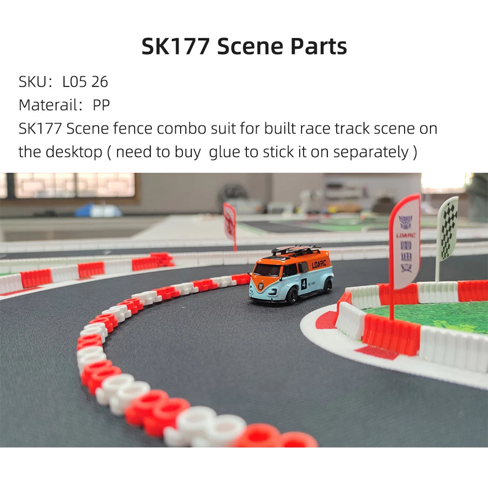 LDARC Tragbare Gummimatte für Rennstrecke, 160 x 90 mm, 120 x 60 mm, 240 x 120 mm, 240 x 240 mm, RC 1/76 1/64 1/58 Mini-Auto-Track-Rennzubehör