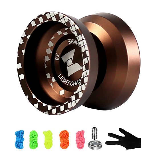 AM-Yoyo Nicht reagierendes Pro X3 für fortgeschrittene Spieler, reaktionsfähiges Yoyo für Anfänger, Kinder-Aluminium-Yoyo