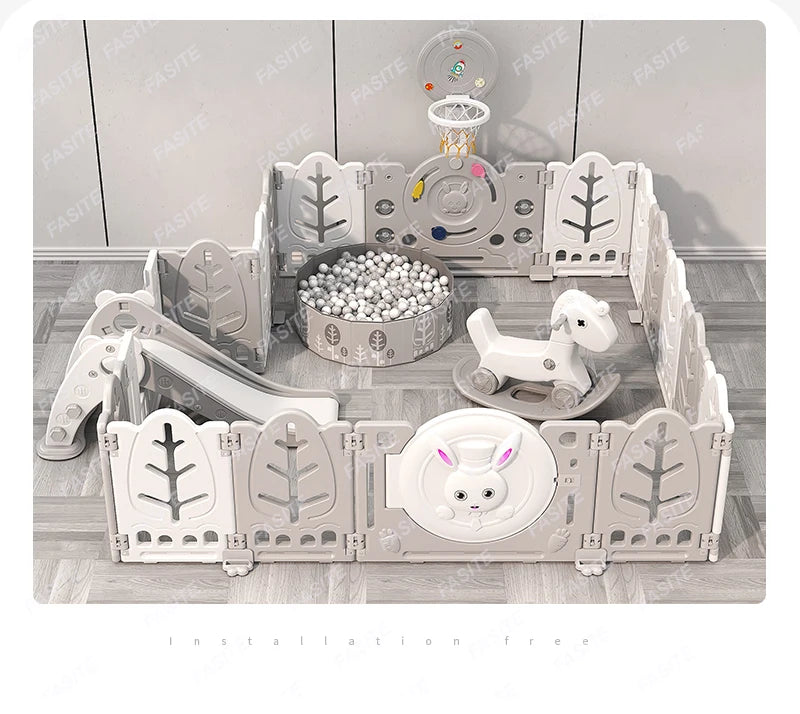 Kinderspielzaun Baby Indoor Haushalt Krabbelmatte Schutzzaun Baby Boden Kleinkind Sicherheitszaun Paradies