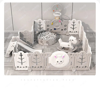 Kinderspielzaun Baby Indoor Haushalt Krabbelmatte Schutzzaun Baby Boden Kleinkind Sicherheitszaun Paradies