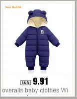 Neue geboren Warme Baby mantel Winter Mit Kapuze Strampler Dicke Overall Overalls Schneeanzug Kinder Jungen Kleidung kinder kleidung DropShipping