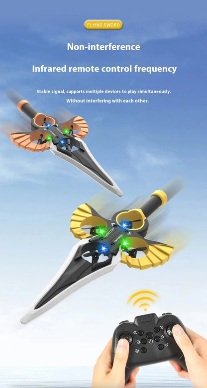 Ferngesteuertes fliegendes Schwert, ferngesteuertes Stunt-Flugschwert, neues ferngesteuertes ferngesteuertes Flugzeug, 360-Grad-Geste, ferngesteuertes Schwert
