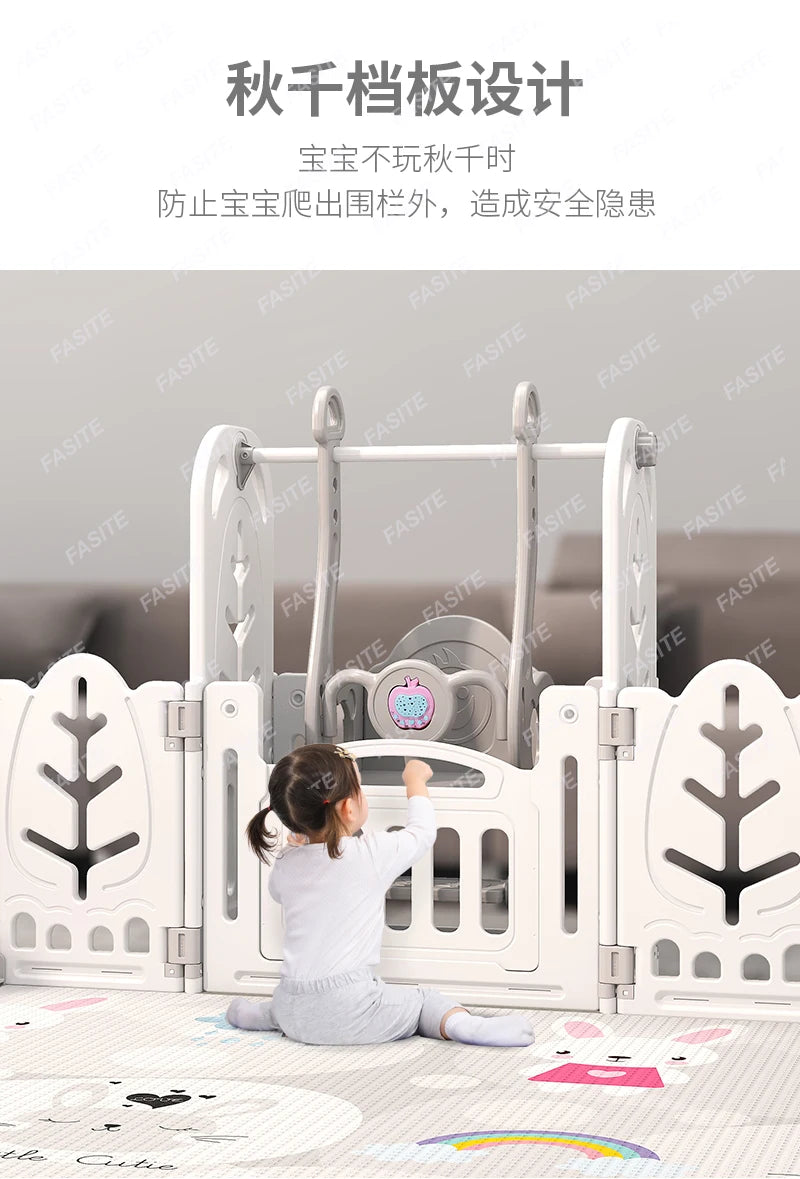 Kinderspielzaun Baby Indoor Haushalt Krabbelmatte Schutzzaun Baby Boden Kleinkind Sicherheitszaun Paradies