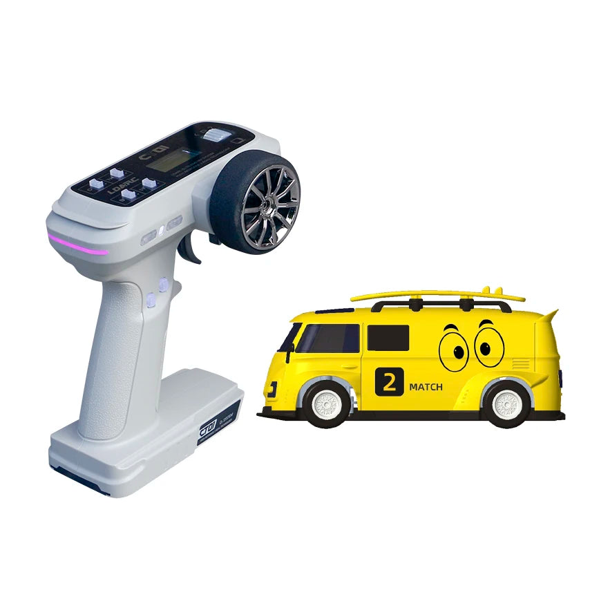 LDARC 1:64 V64 RTR Mini Elektro-RC-Automodell 2,4 GHz Lange Akkulaufzeit Desktop-RC-Auto Mini-Rennwagen Unterhaltungsspielzeug
