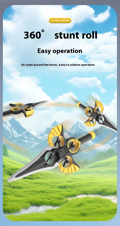 Ferngesteuertes fliegendes Schwert, ferngesteuertes Stunt-Flugschwert, neues ferngesteuertes ferngesteuertes Flugzeug, 360-Grad-Geste, ferngesteuertes Schwert