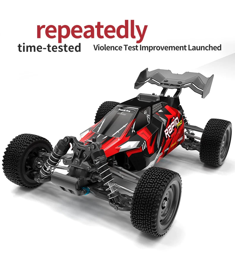 Teeggi 16101/16102 PRO 1:16 Hochgeschwindigkeits-RC-Auto mit LED-Licht Drift 70 km/h 4WD RC Off-Road-Auto Monster Truck Spielzeug für Kinder Geschenke