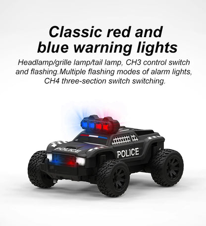 Mini RC Monstertruck vollproportional RC Polizei Auto Turbo Racing 1:76