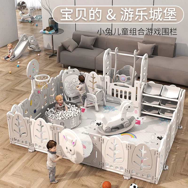 Kinderspielzaun Baby Indoor Haushalt Krabbelmatte Schutzzaun Baby Boden Kleinkind Sicherheitszaun Paradies