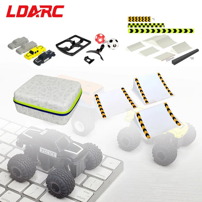 LDARC Teile Karosserie Reifen Handtasche Rampe DIY Szene Combo für M58 1/58 RC MINI Modell Auto Modifikation Zubehör
