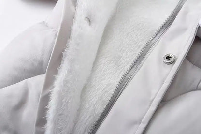 Winter Baby Strampler Einfarbig Cartoon Overall Integrierte Fleece Thermische Overalls Neugeborenen Babys Verdickt Outdoor Schnee Anzug