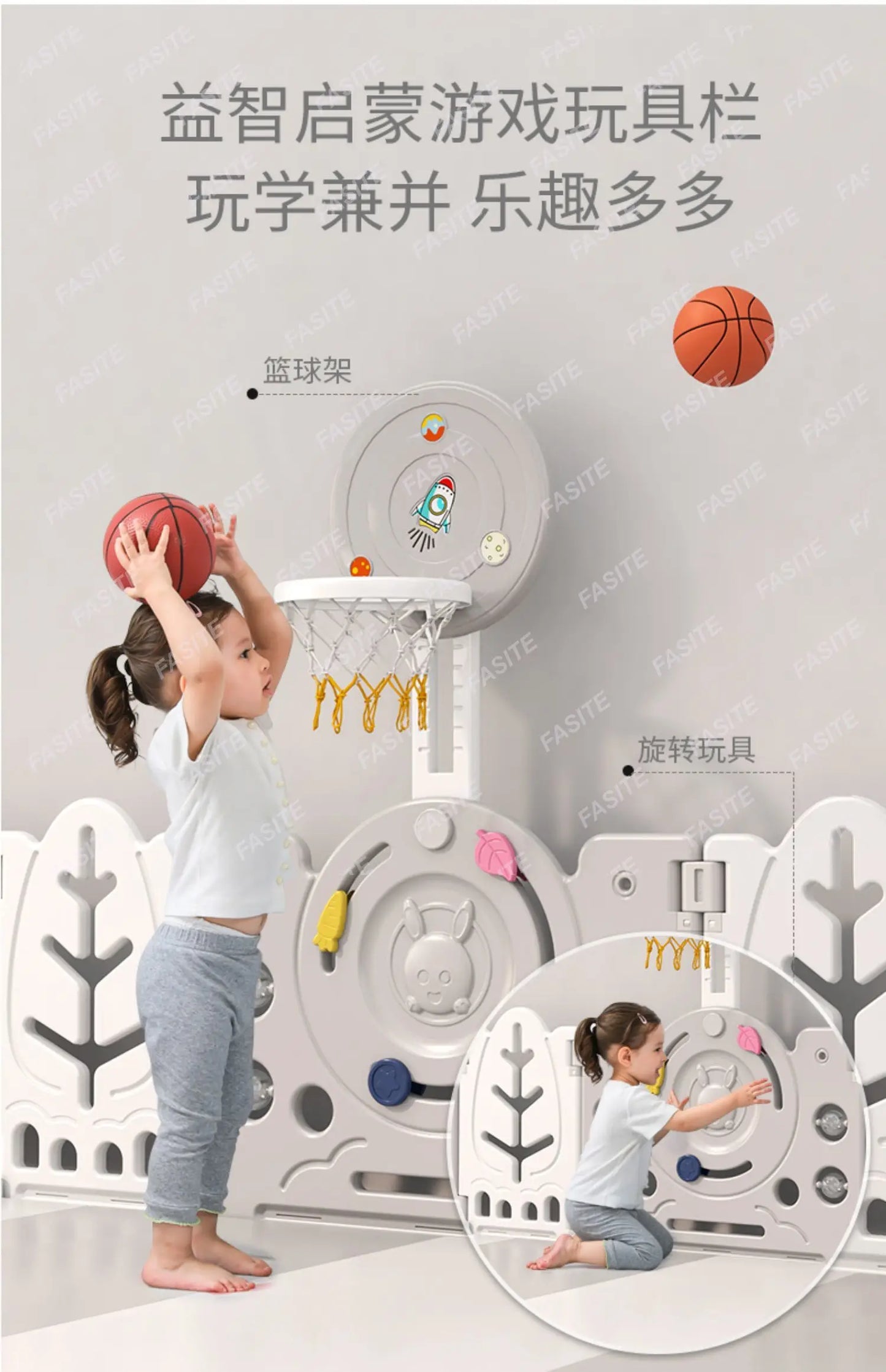 Kinderspielzaun Baby Indoor Haushalt Krabbelmatte Schutzzaun Baby Boden Kleinkind Sicherheitszaun Paradies