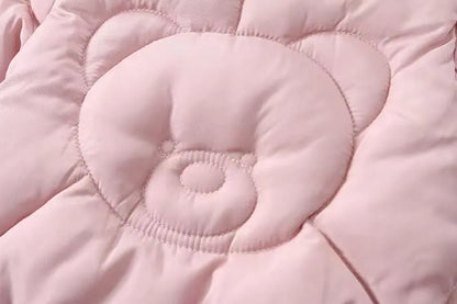 Winter Baby Strampler Einfarbig Cartoon Overall Integrierte Fleece Thermische Overalls Neugeborenen Babys Verdickt Outdoor Schnee Anzug