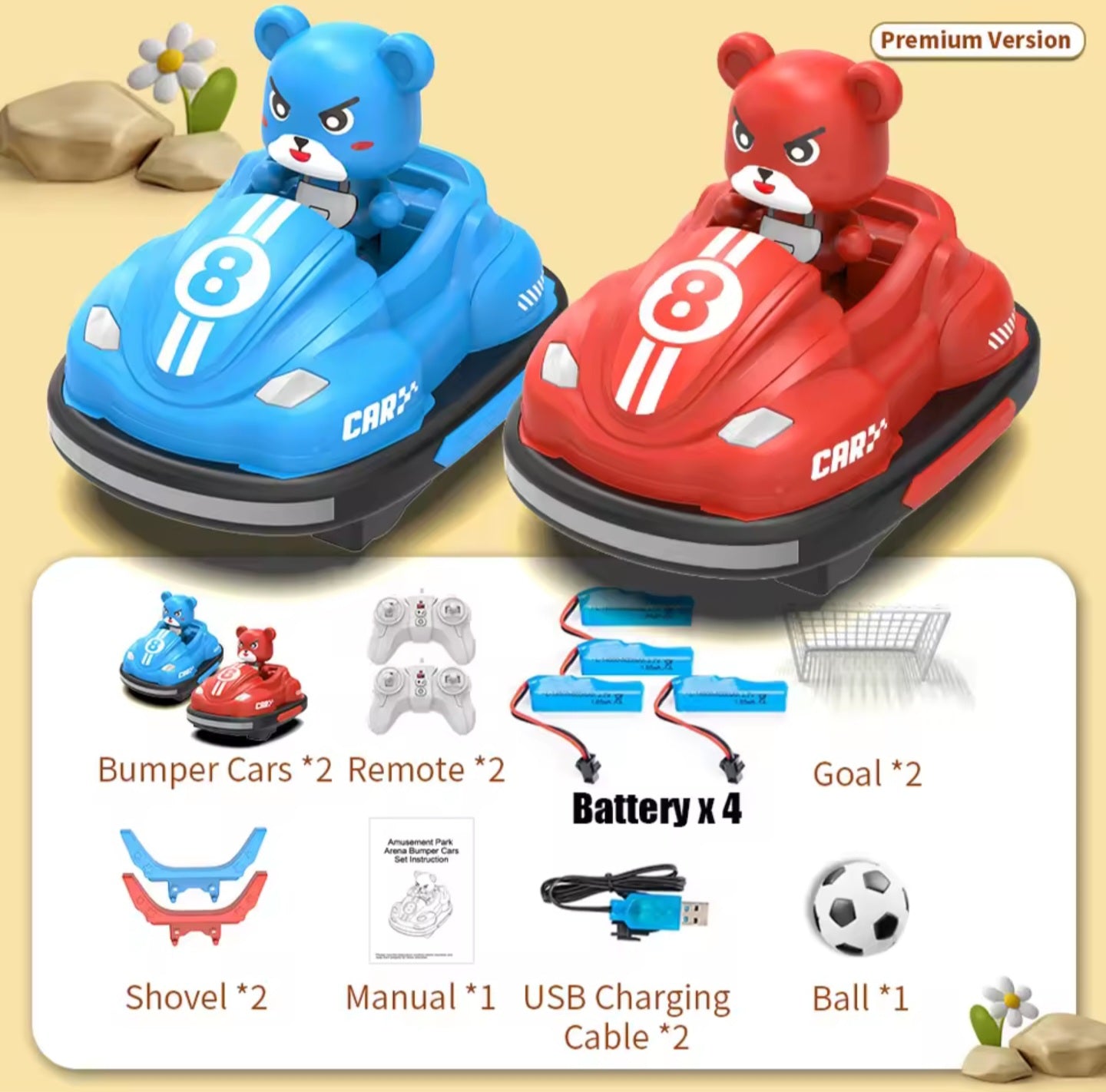 Autoscooter Fußball rc spielzeug Multiplayer Kinder Erwachsene Geschenk