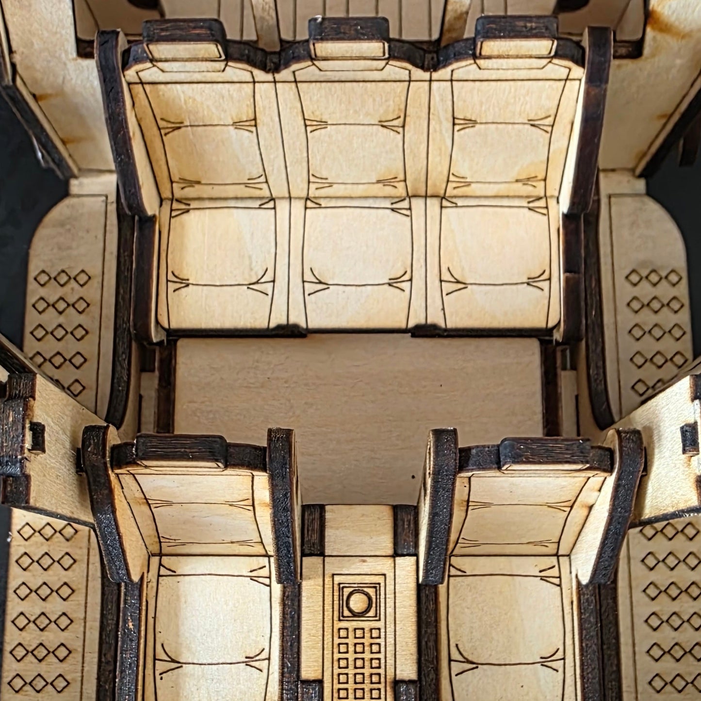 PASST! Pickup-Modell: 6x6 Mechanischer Holz-Pickup-Bausatz