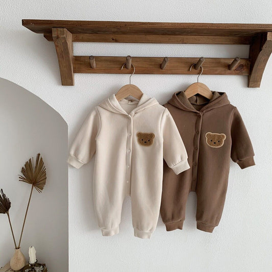 Baby Strampler Overall Schlafanzug Junge Mädchen warm
