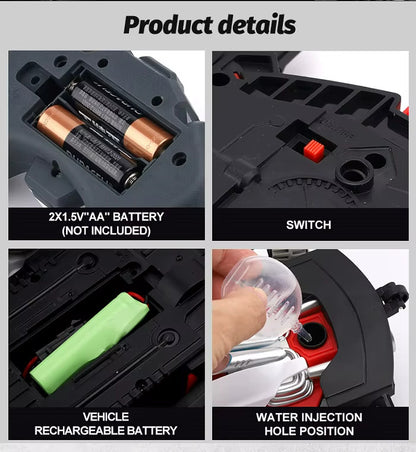 RC Auto 8-Rad-Antrieb Dual-Controller Gestensteuerung Spielzeug Geschenk mit Dampffunktion