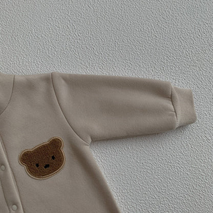 Baby Strampler Overall Schlafanzug Junge Mädchen warm