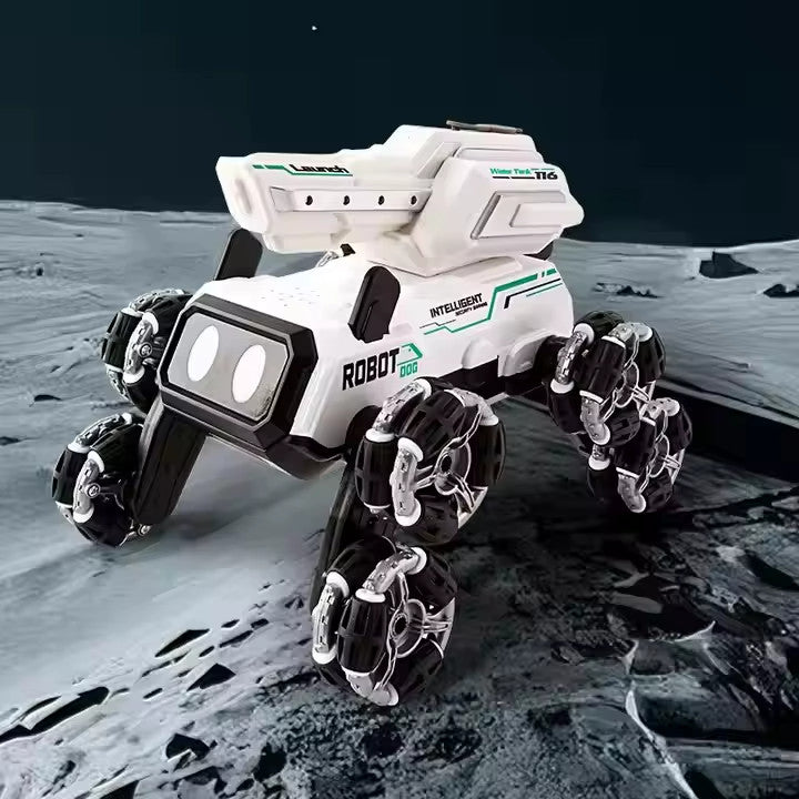 Gesten- und Controller-gesteuertes 8-Rad RC Auto Roboter mit eingebauter Wasserpistole (+7 Meter Reichweite)
