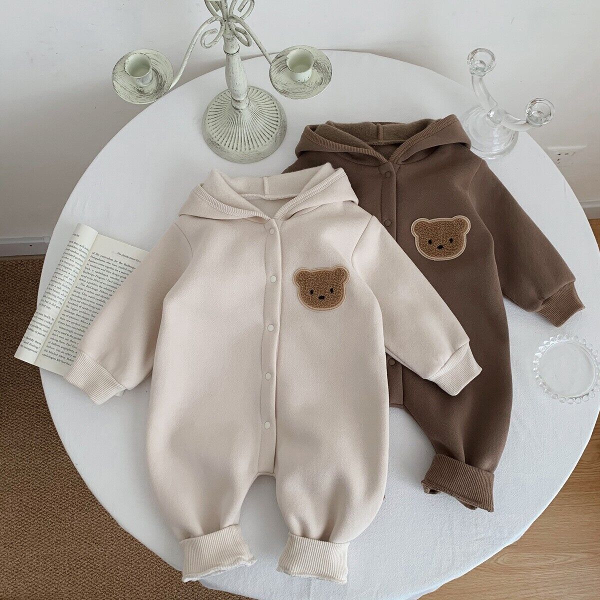 Baby Strampler Overall Schlafanzug Junge Mädchen warm