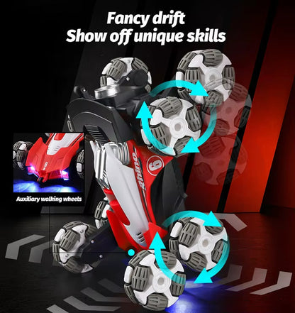 RC Auto 8-Rad-Antrieb Dual-Controller Gestensteuerung Spielzeug Geschenk mit Dampffunktion