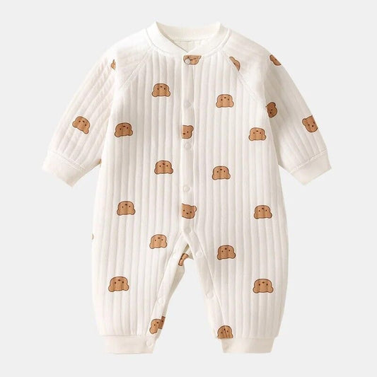 Baby Strampler Overall Schlafanzug 100% hochwerige Baumwolle Junge Mädchen warm