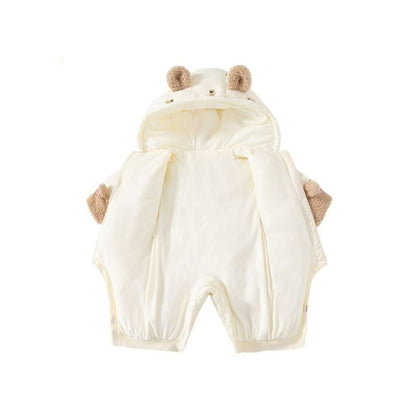 Baby Winterjacke Schneeanzug Overall mit Kapuze, Strampler Jungen Mädchen Langar